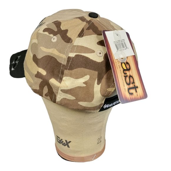 Hunters Club Back Brown Camo Stich Strapback Cap Trucker Hunter Hat Coast NEW - Picture 10 of 11